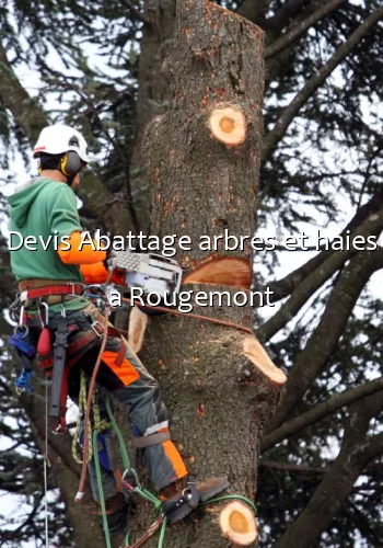 Devis Abattage arbres et haies a Rougemont