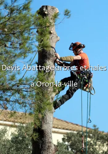 Devis Abattage arbres et haies a Oron-la-ville